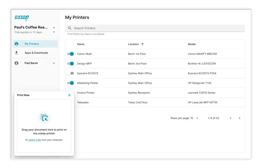 Web printing made easy with ezeep