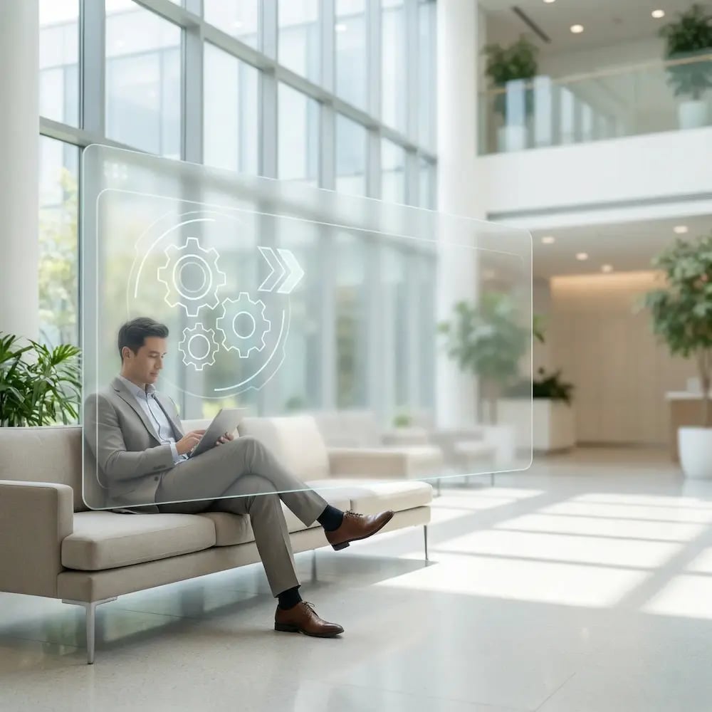 man-happy-gears-tablet