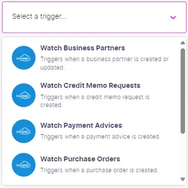 2_Unterschiedliche Auslöser SAP Make