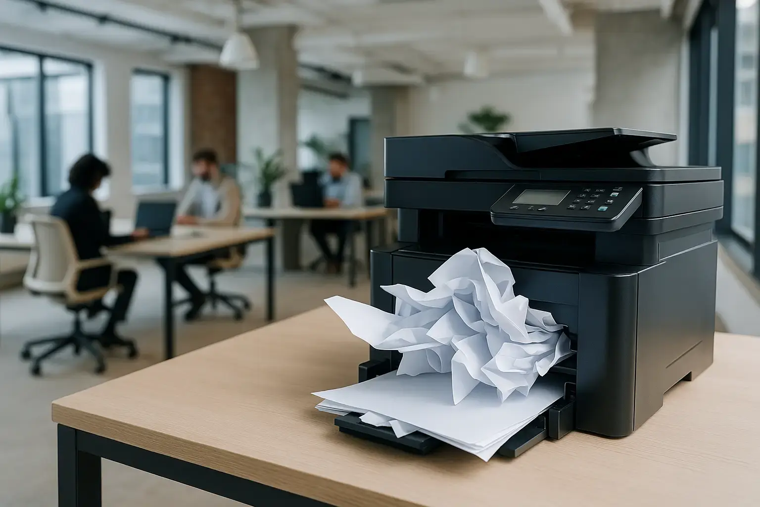 Papierstaus: Ursachen und Lösungen für Coworking Spaces