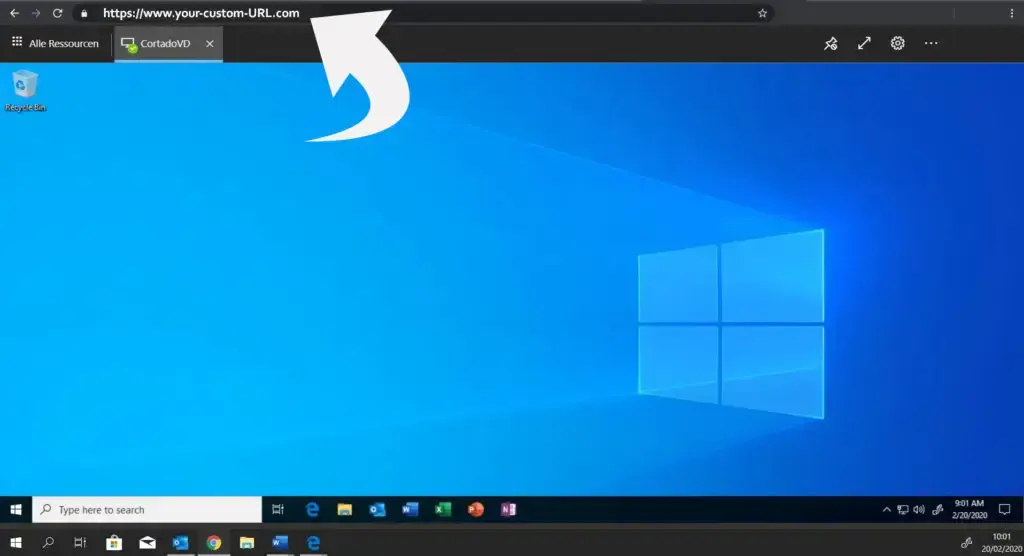 Custom URL WVD HTML5 Client
