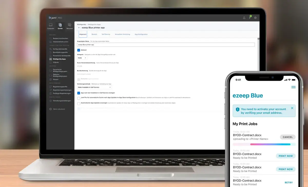 Druckmanagement mit ezeep und Jamf: Verabschiede dich von Druckproblemen auf Mac-Geräten