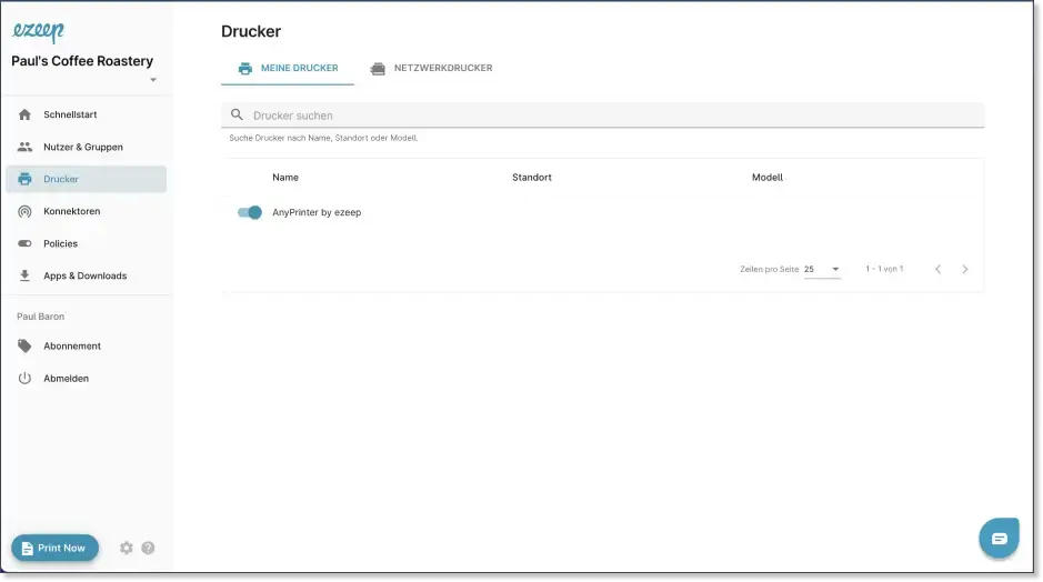 Neue und verbesserte Druckerzuweisung und -verwaltung