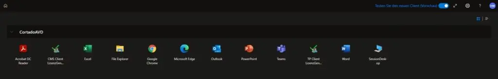 Wie wechsle ich auf das neue Azure Virtual Desktop Web Client User Interface?