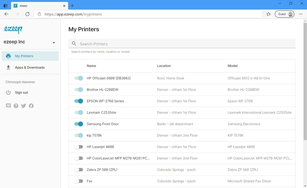 My Printers: Vereinfache die Druckerverwaltung für dich