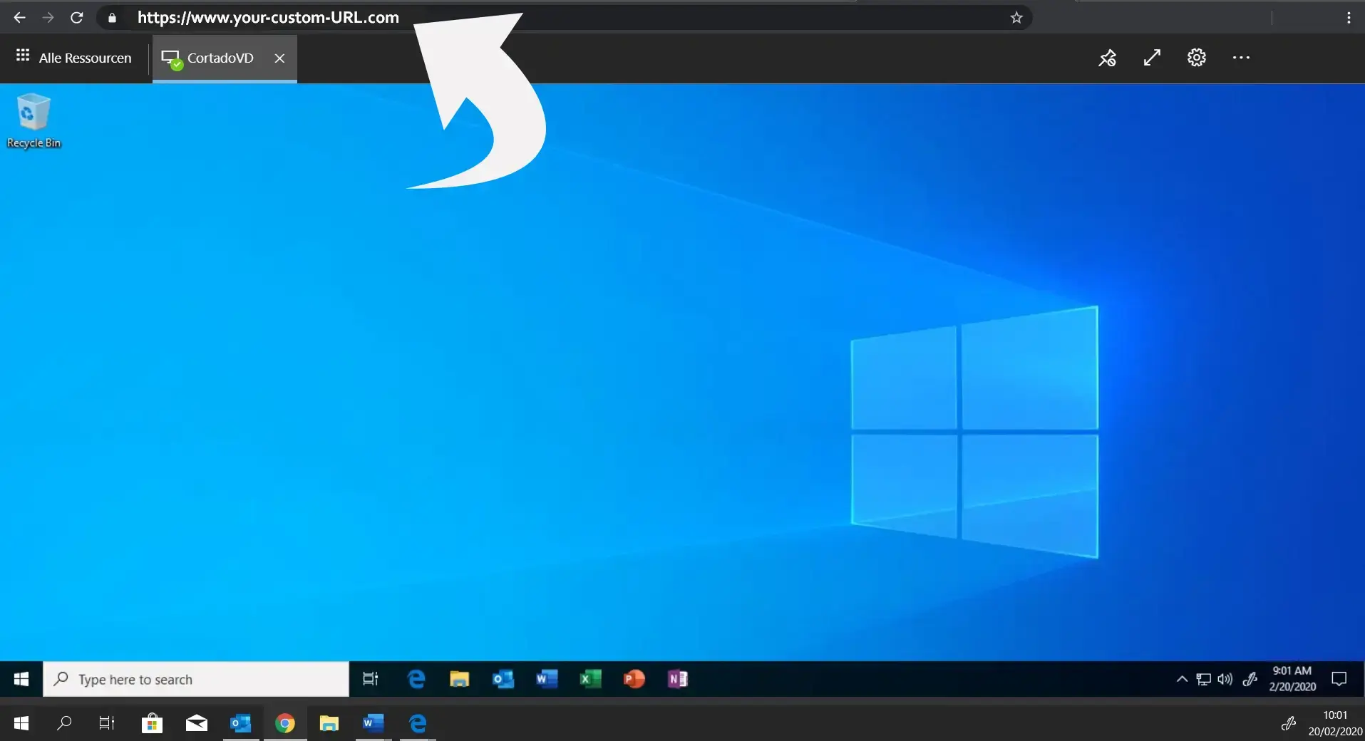 Custom URL for AVD HTML5 Client