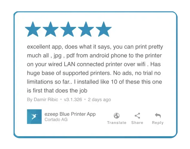 why can't i print from my android phone review