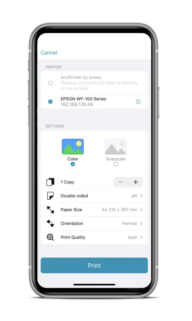 Your device is ready to print