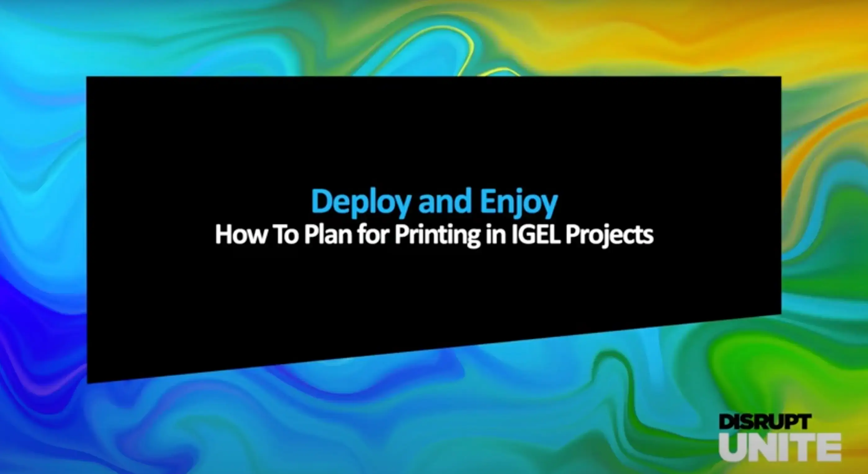 Printing in IGEL Projects: Deploy and Enjoy